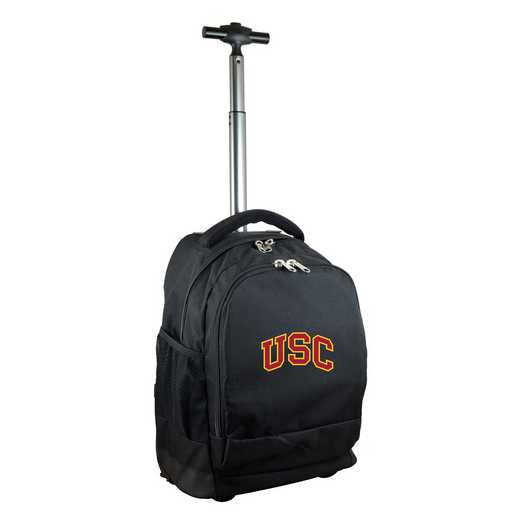 CLSCL780-BK: NCAA Southern Cal Trojans Wheeled Premium Backpack